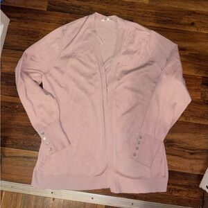 Cyrus Pale Pink Open-Front Women's Cardigan